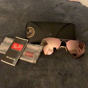 NWB Ray Ban Rose Gold Aviators